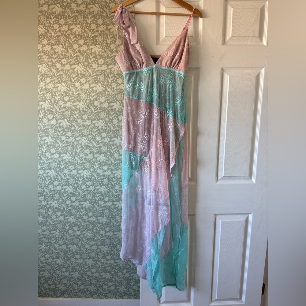 The Majorelle Janis Maxi Dress in Cotton Candy
